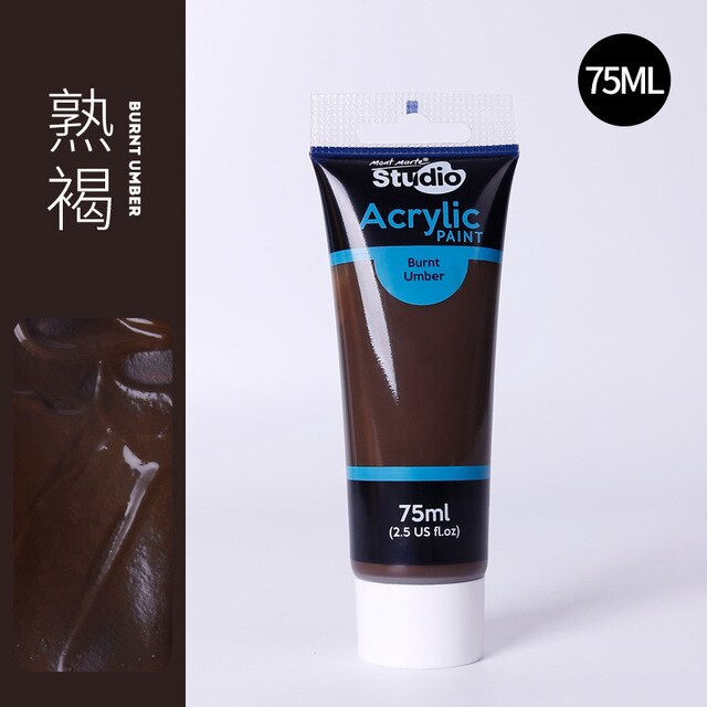 24 Colors of Premium 75ml Acrylic Paint