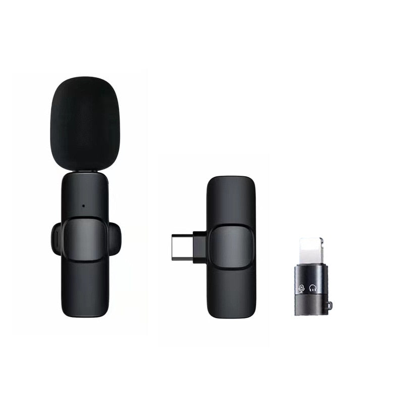 2in1 Wireless Lapel Lavalier Microphone