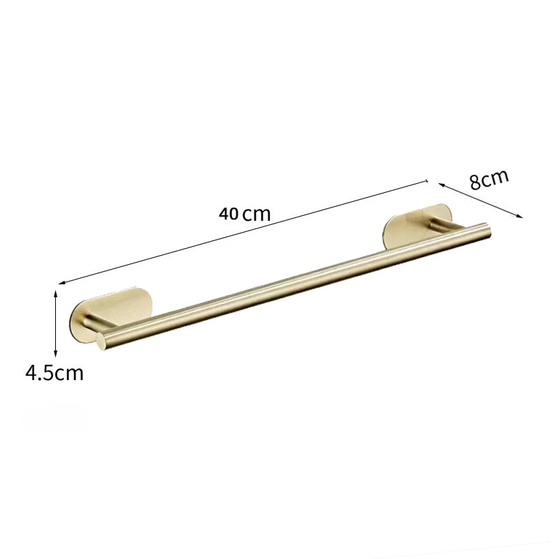 No-Drill Towel Bar