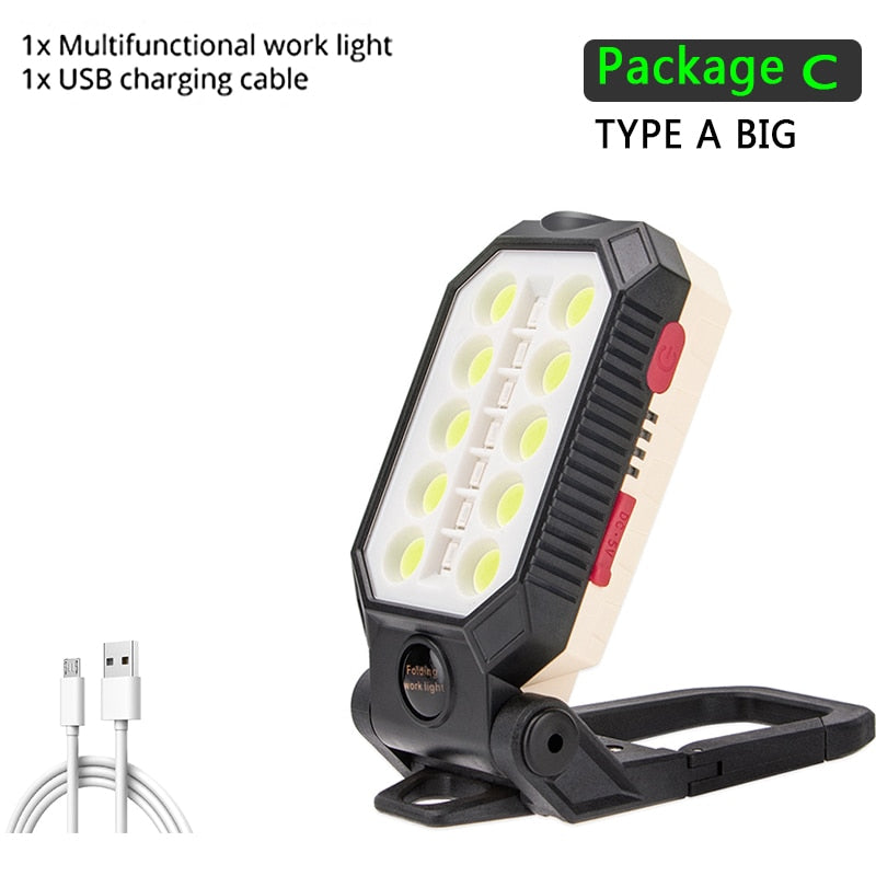 LED COB Rechargeable Magnetic Work Light