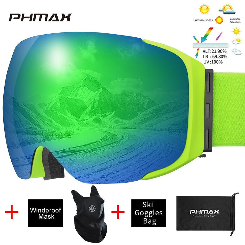 UV400 Protection Snowmobile Outdoor Skiing Glasses