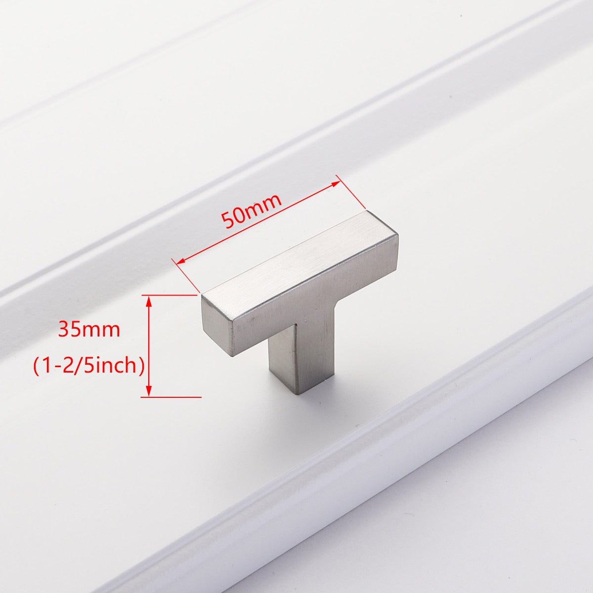 Sleek Black Square Stainless Steel Door Knobs