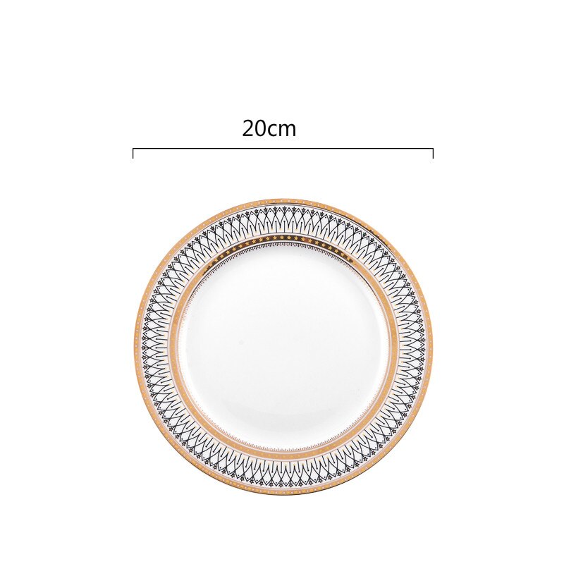 Stripe Design Dinner Plate Set