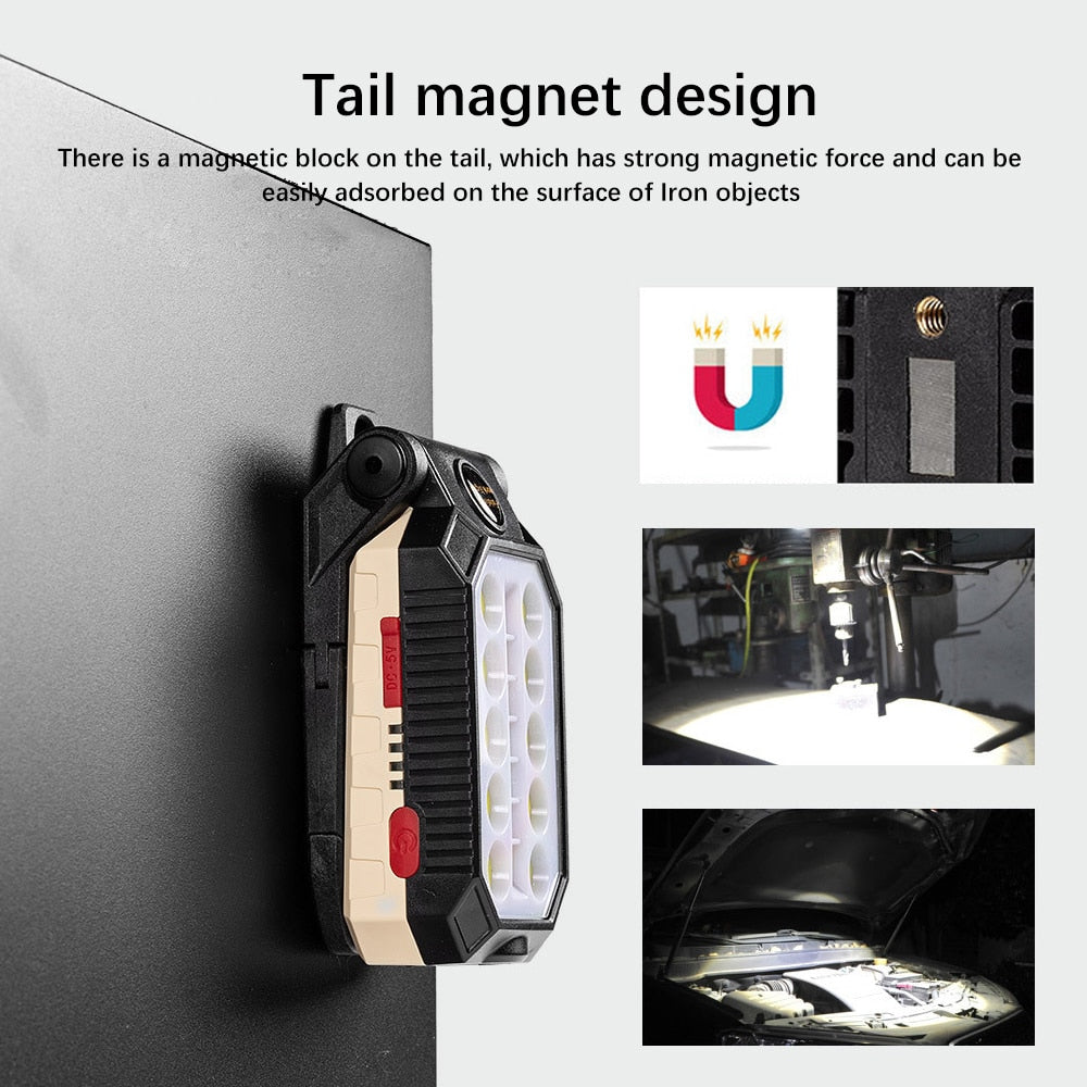 LED COB Rechargeable Magnetic Work Light