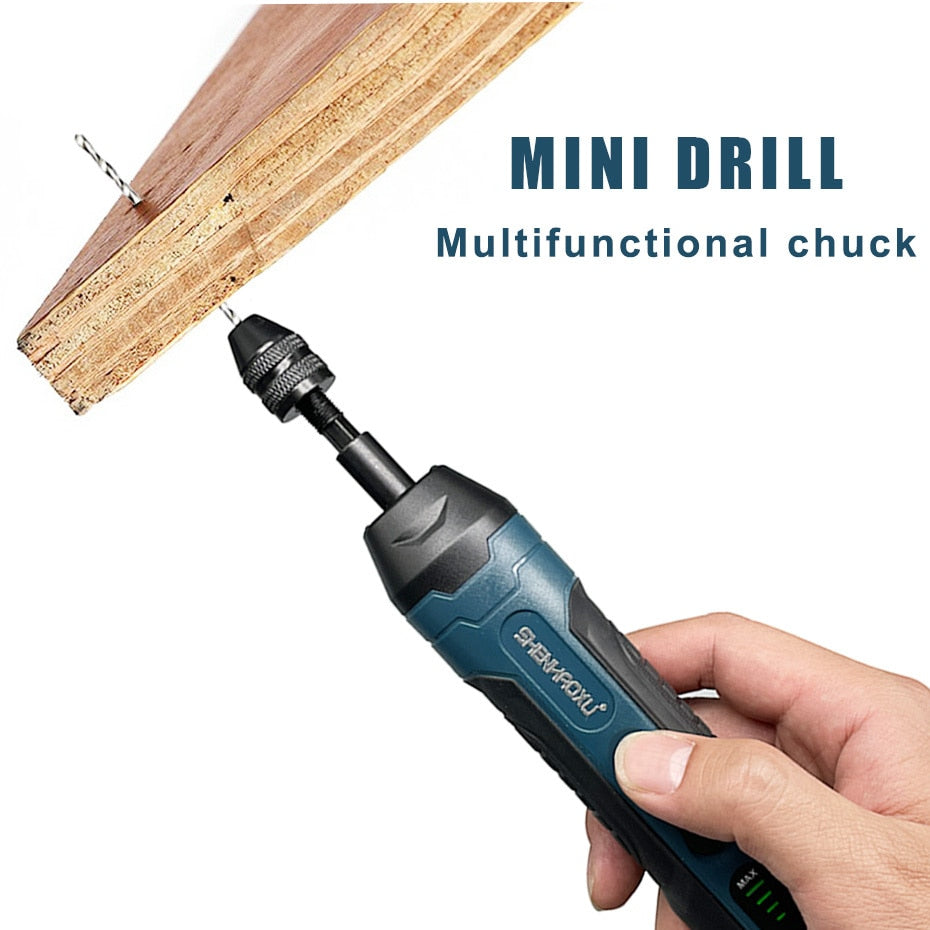 Cordless Electric Screwdriver Rechargeable 1300mAh