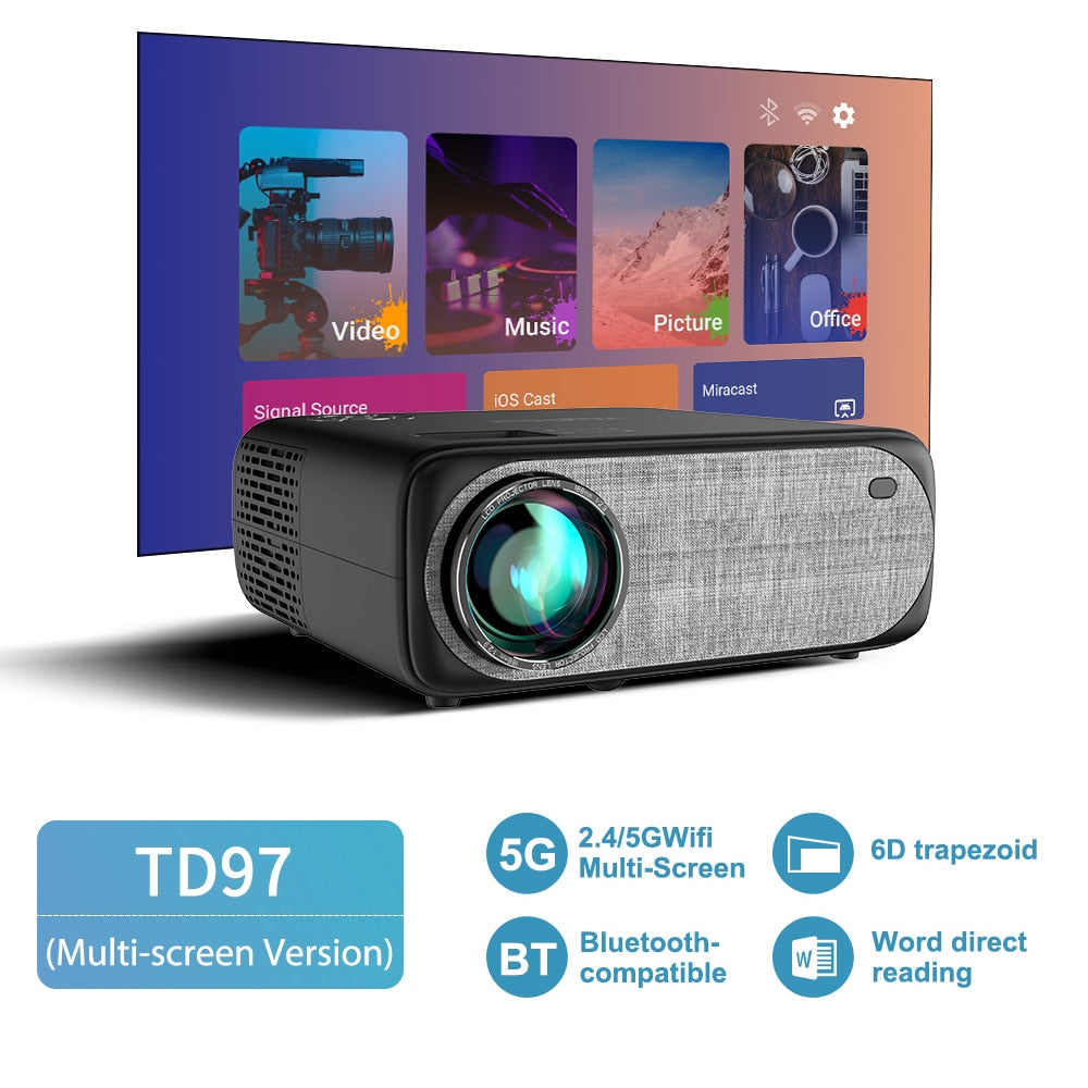 HD Projector 1080P Wi Fi LED Video Protector