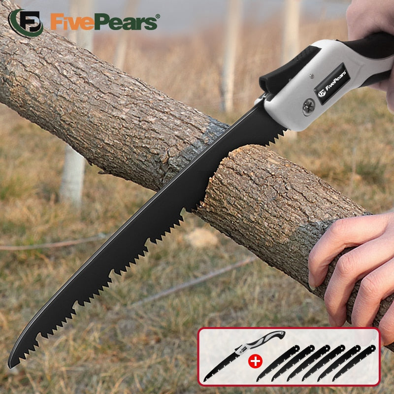 FivePears Portable Folding Hand Saw