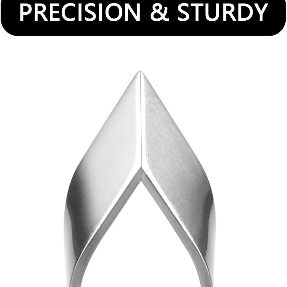 Stainless Steel Flat and Slant Tweezers Pliers
