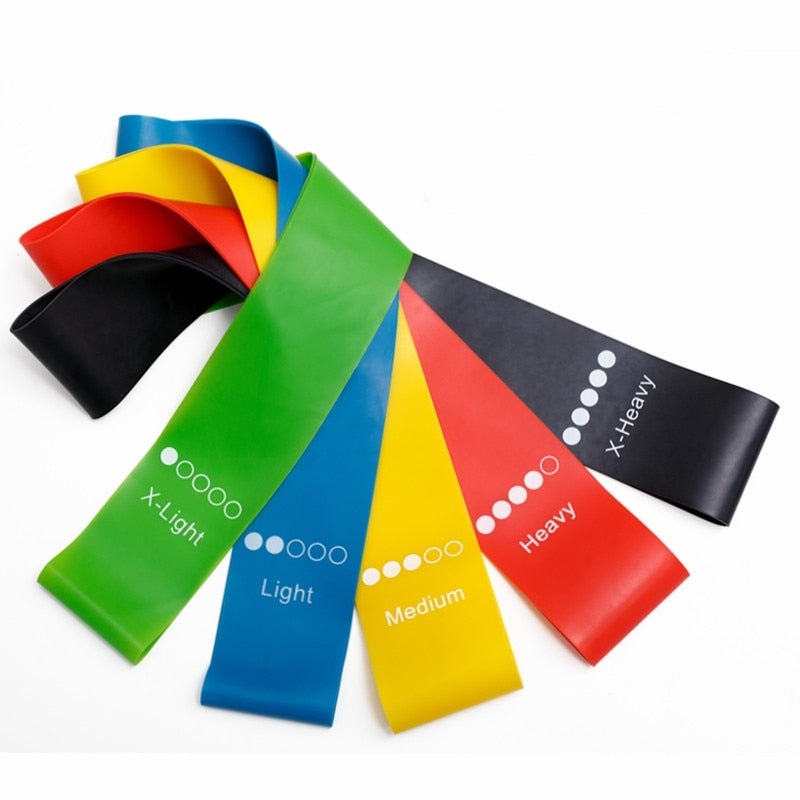5Pcs/Set Yoga Resistance Rubber Bands