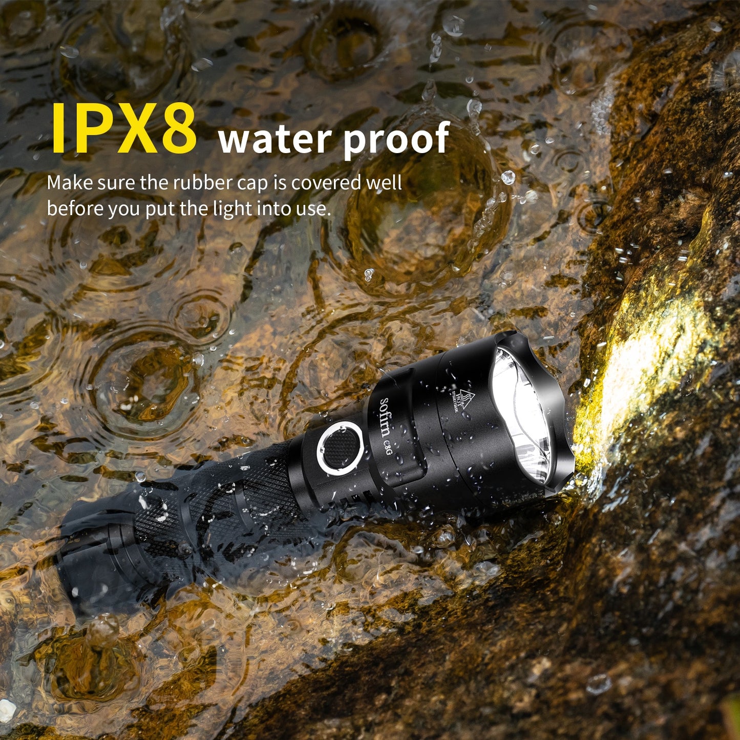 21700 LED Flashlight