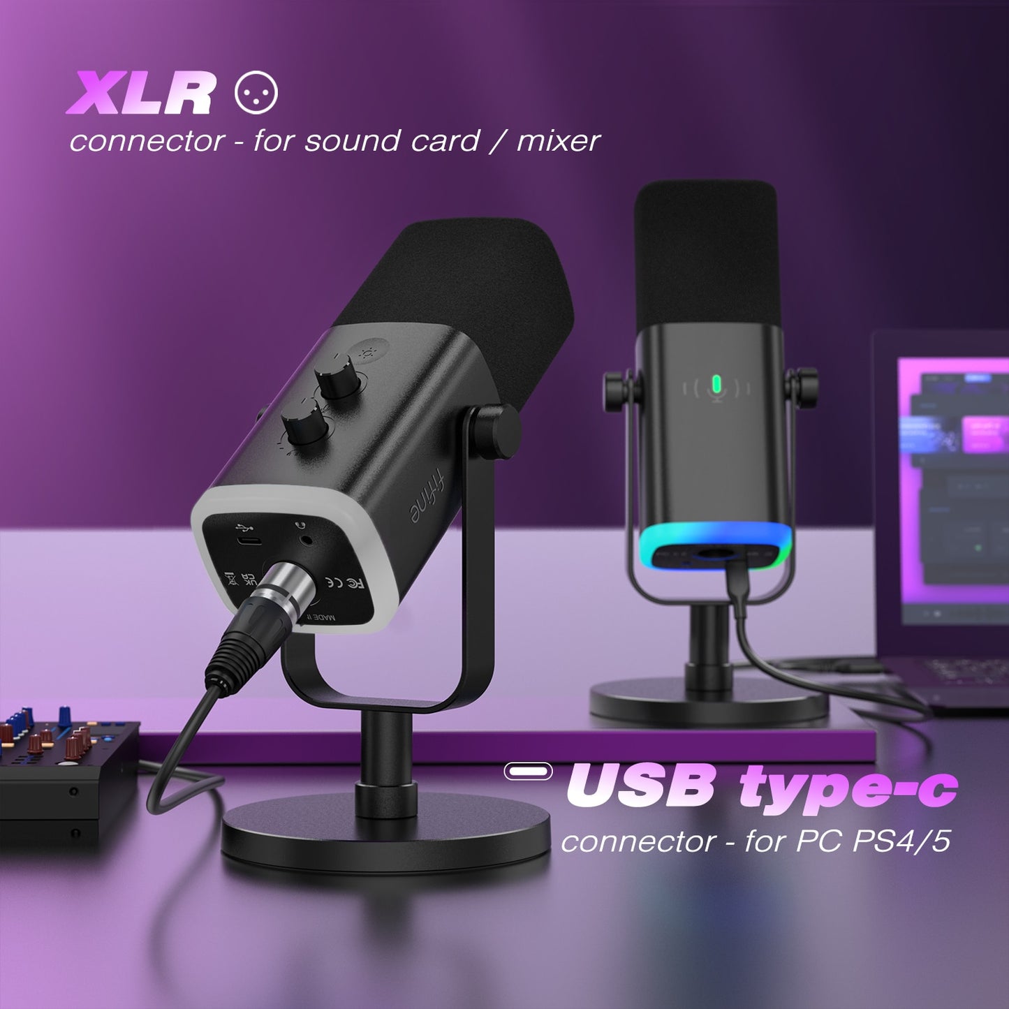Touch Mute Dynamic Microphone