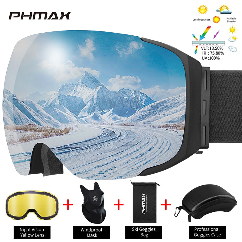 UV400 Protection Snowmobile Outdoor Skiing Glasses