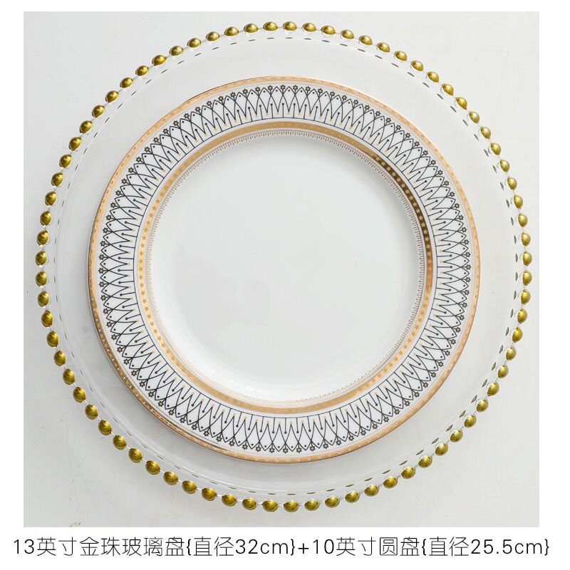 Stripe Design Dinner Plate Set
