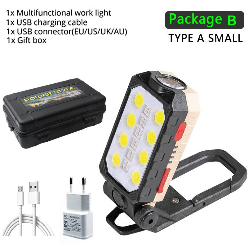 LED COB Rechargeable Magnetic Work Light