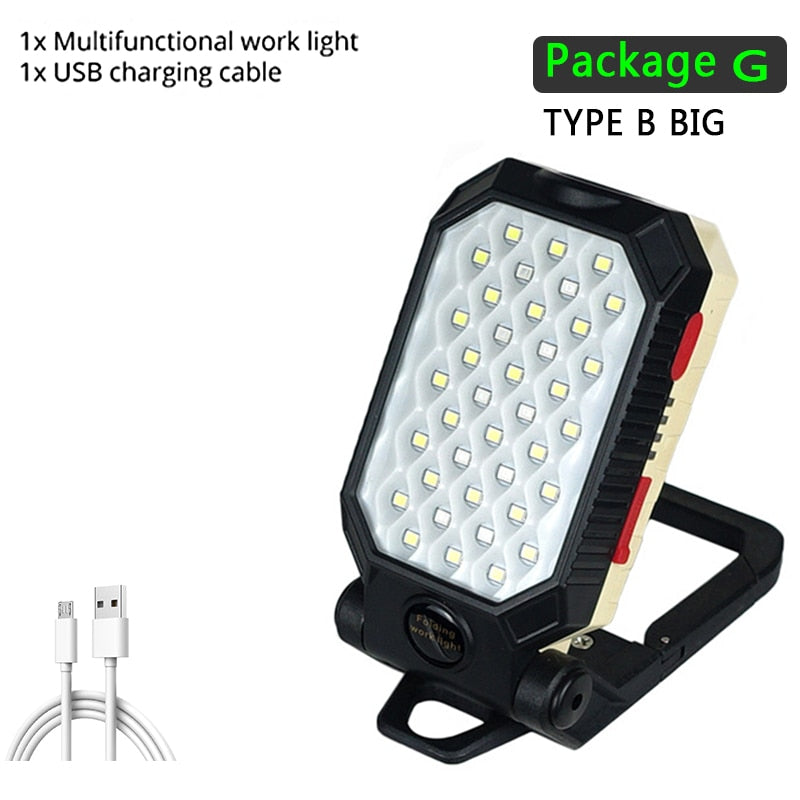 LED COB Rechargeable Magnetic Work Light