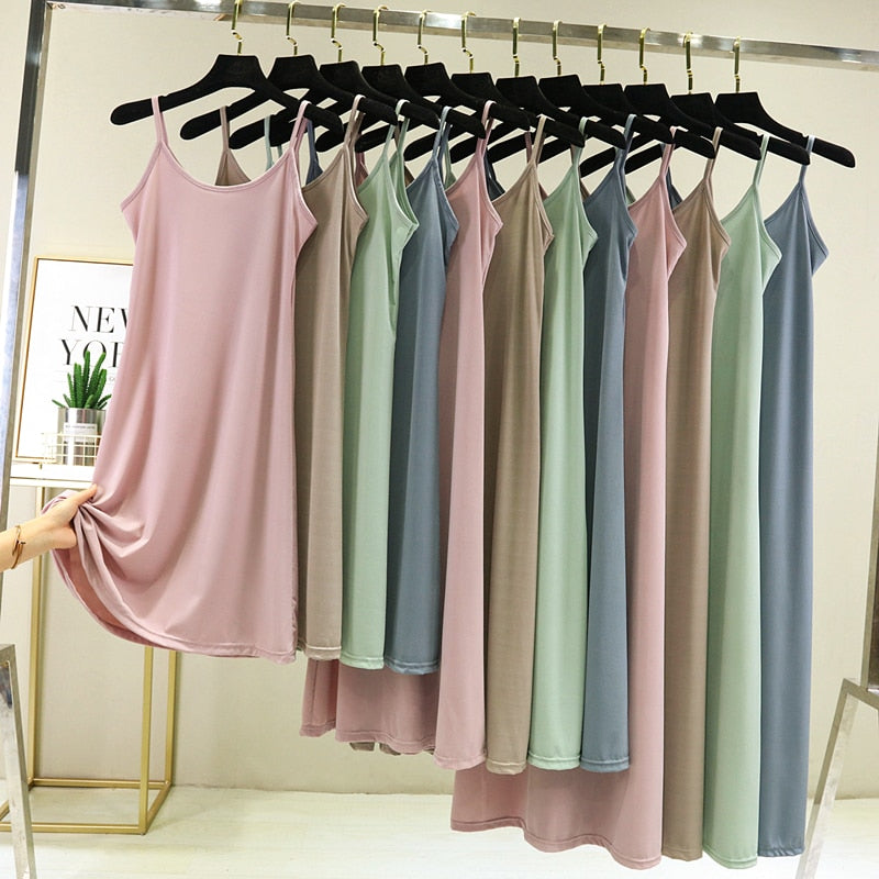 Basic Spaghetti Strap Dresses for Women
