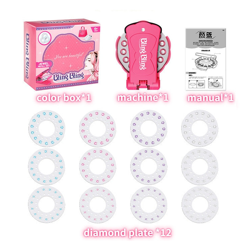 Girls Hair Gems Kit and Princess Pretend Makeup Sets