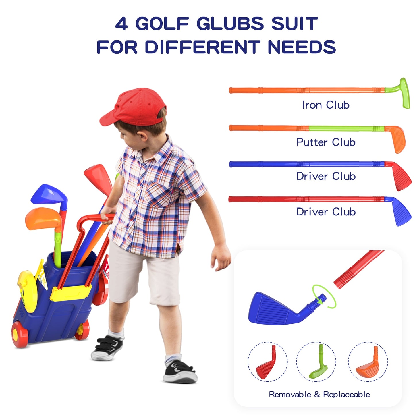 QDRAGON Kids Golf Club Set