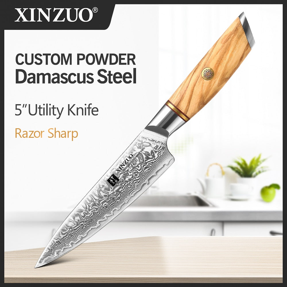 XINZUO 1-8pcs Kitchen Knife Set