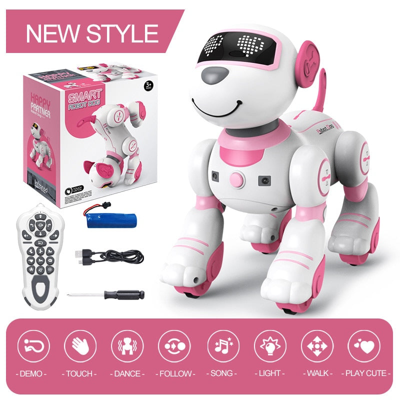 RC Robot Electronic Dog Stunt Dog Voice Command