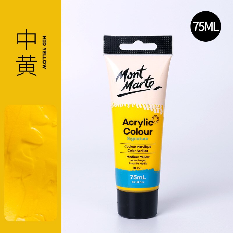 24 Colors of Premium 75ml Acrylic Paint