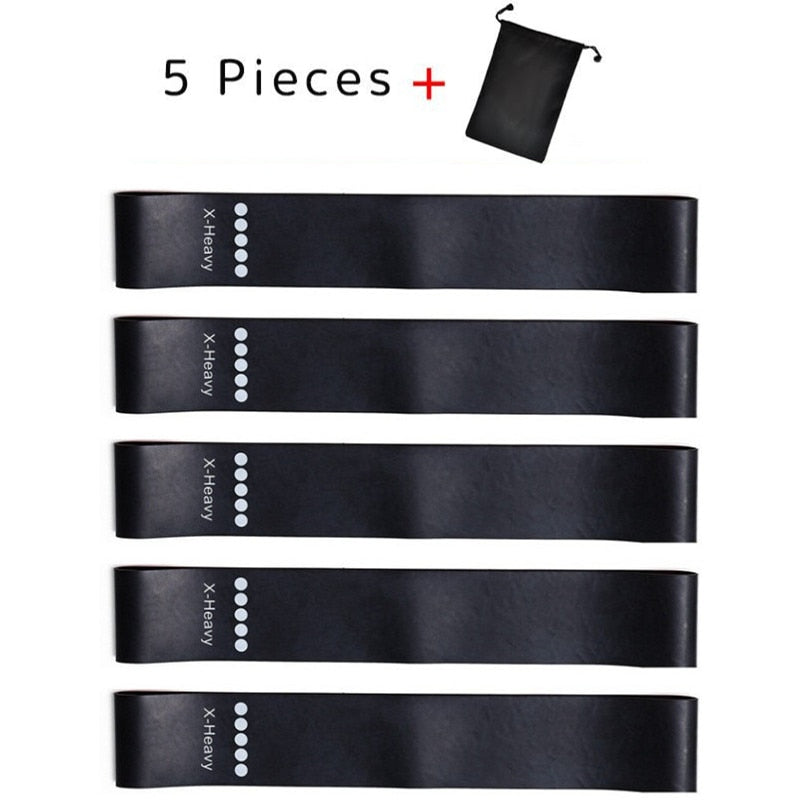 5Pcs/Set Yoga Resistance Rubber Bands