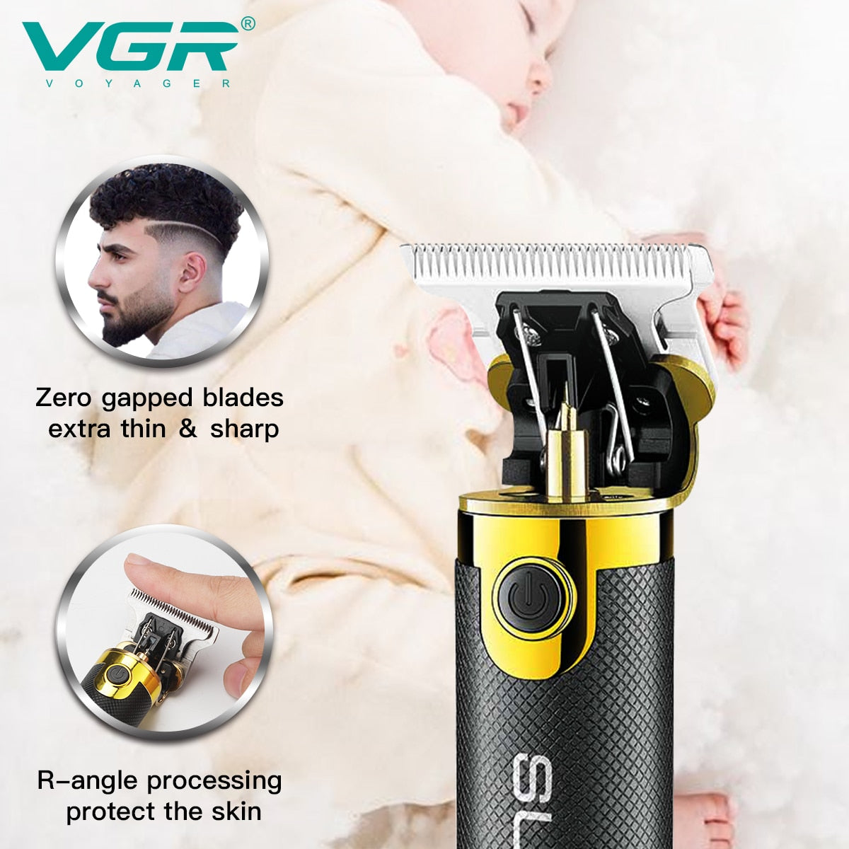 VGR Rechargeable Electric Hair Clipper