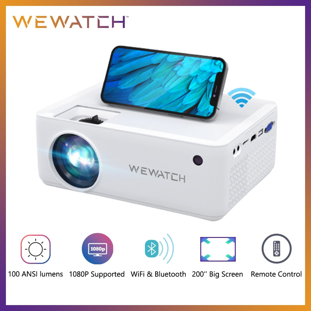 WEWATCH V10 8500 Lumens LED Portable Projector