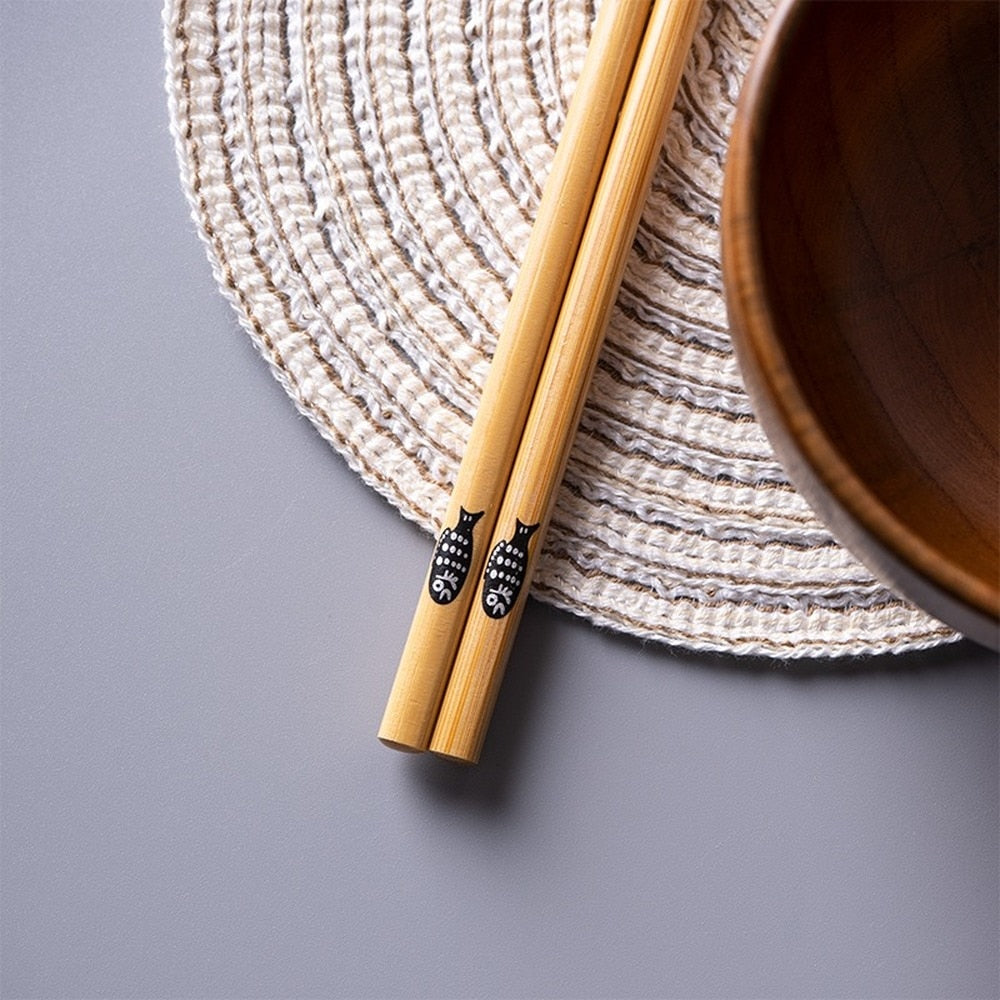 5Pairs of Japanese Non-Slip Chopsticks