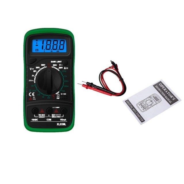 LCD Backlight Portable AC/DC Ammeter