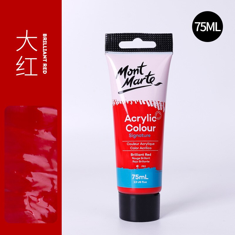 24 Colors of Premium 75ml Acrylic Paint