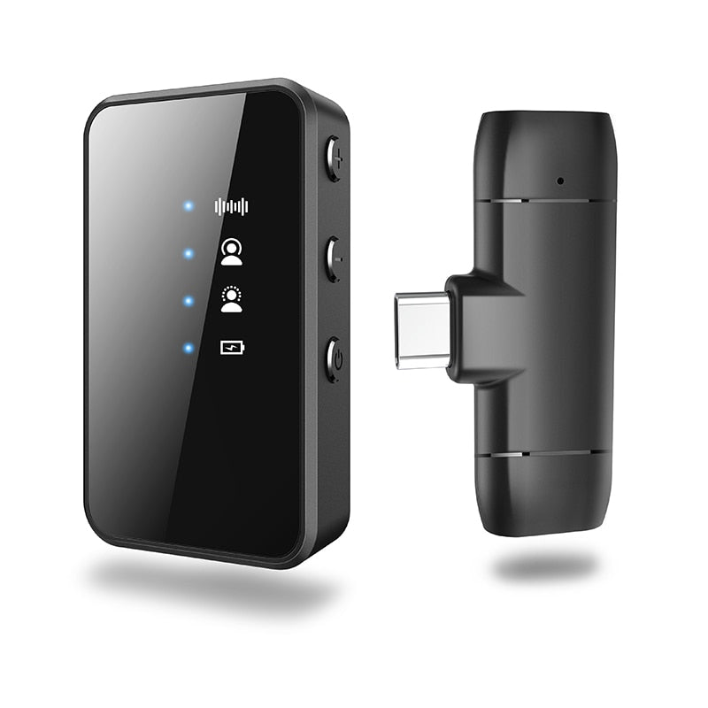 2in1 Wireless Lapel Lavalier Microphone
