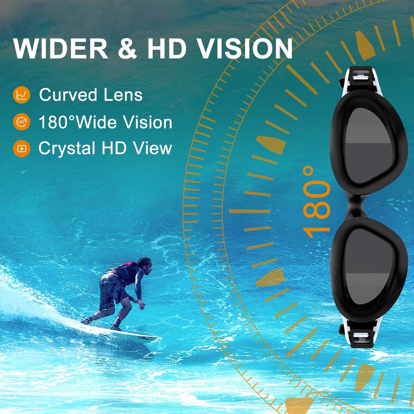 UV Protection Lens Swimming Goggles