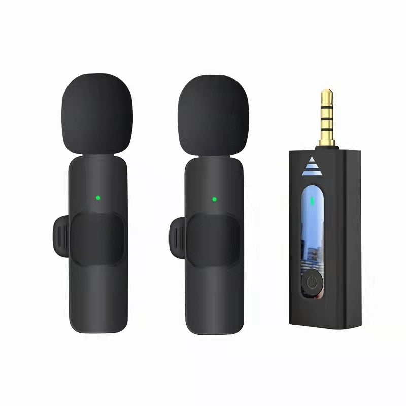 2in1 Wireless Lapel Lavalier Microphone