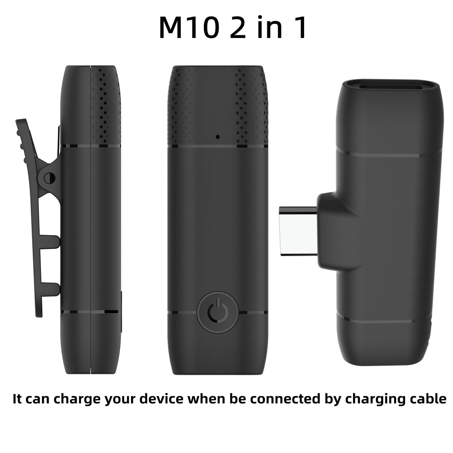 2in1 Wireless Lapel Lavalier Microphone