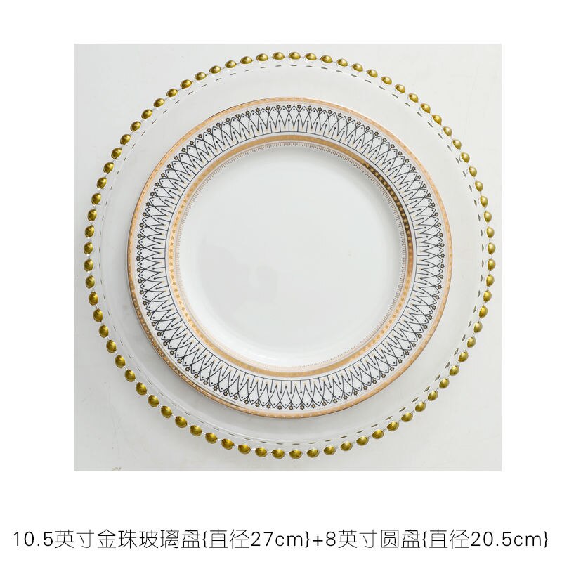 Stripe Design Dinner Plate Set