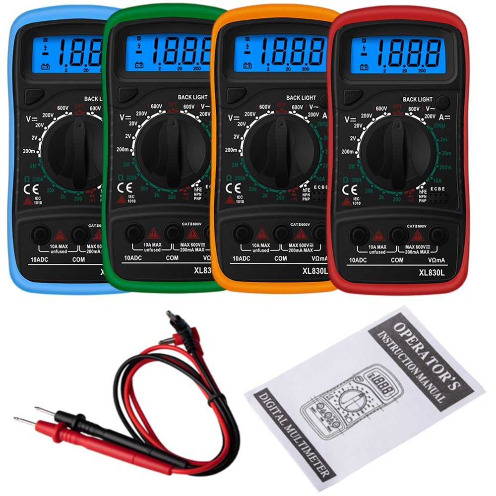 LCD Backlight Portable AC/DC Ammeter