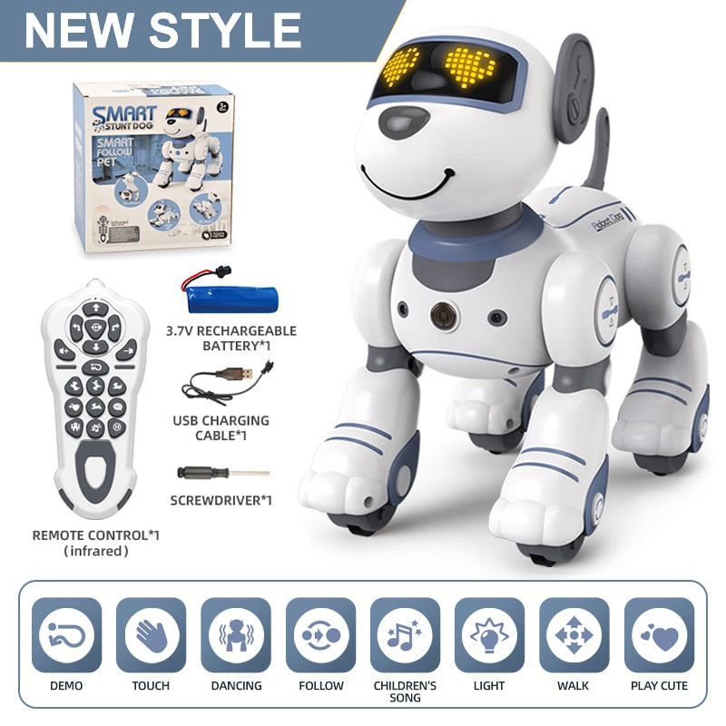 RC Robot Electronic Dog Stunt Dog Voice Command