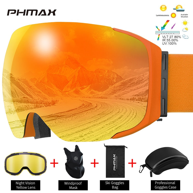 UV400 Protection Snowmobile Outdoor Skiing Glasses