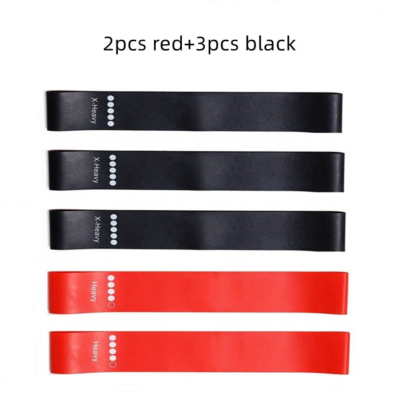 5Pcs/Set Yoga Resistance Rubber Bands