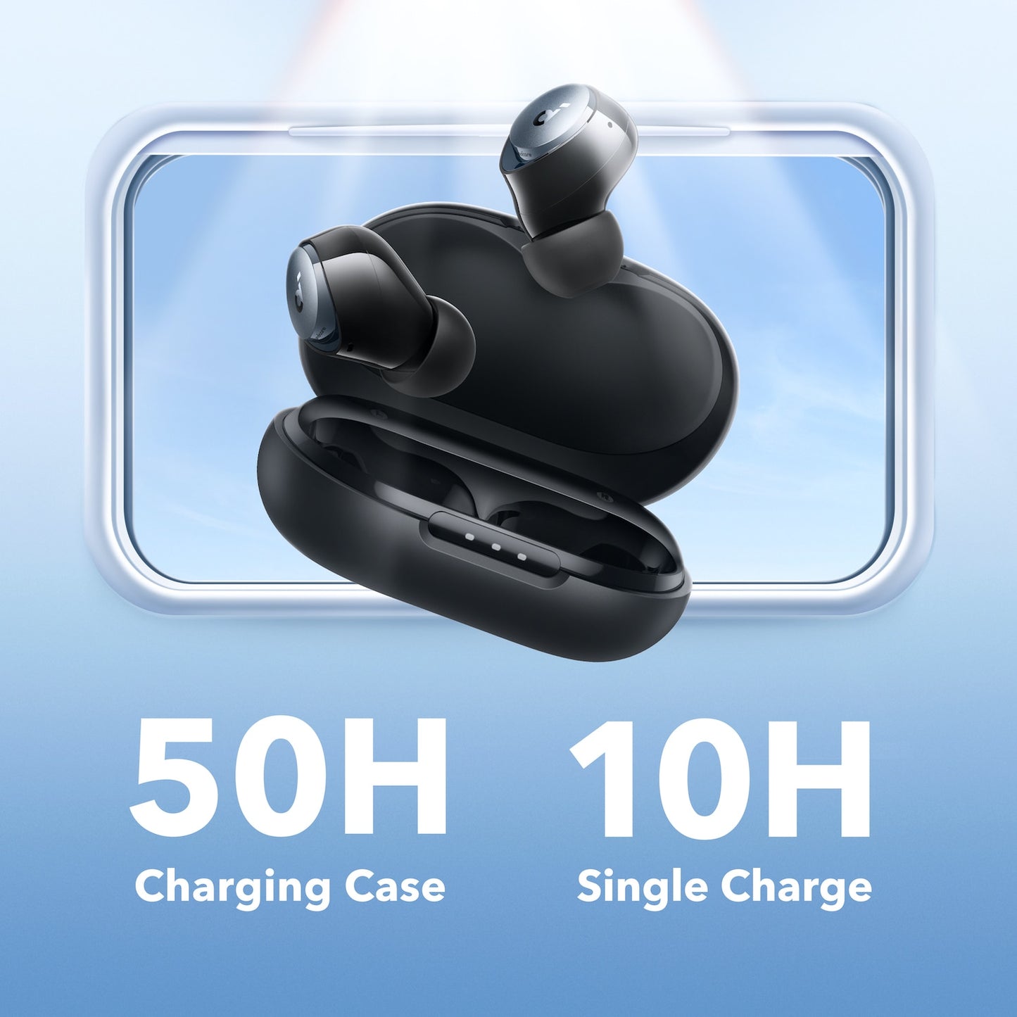 A40 Adaptive Active Noise Cancelling Wireless Earbuds