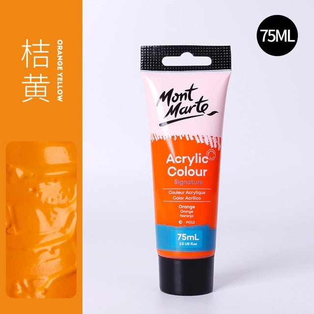 24 Colors of Premium 75ml Acrylic Paint