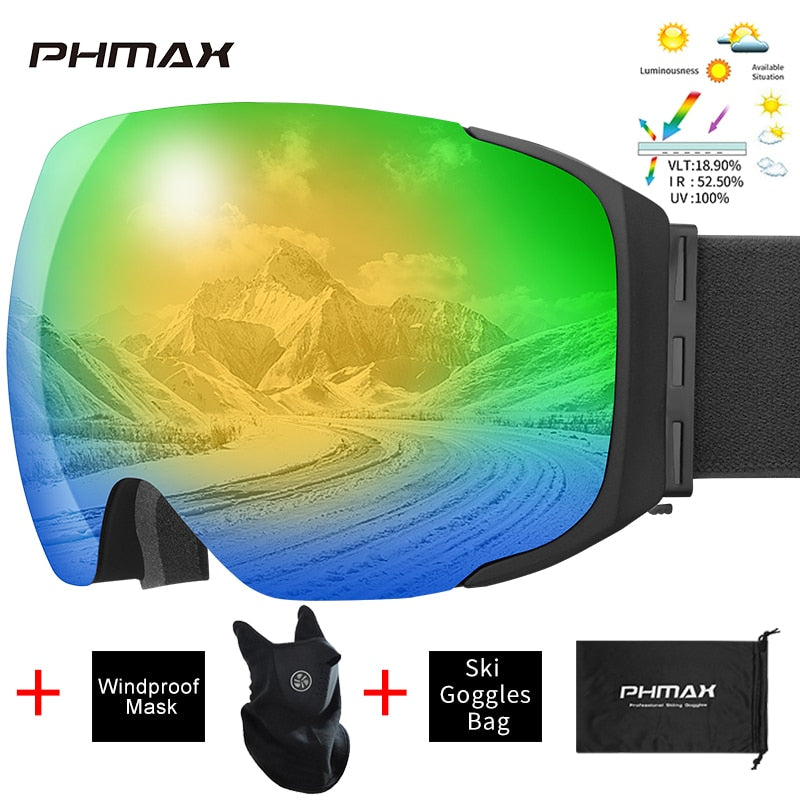 UV400 Protection Snowmobile Outdoor Skiing Glasses