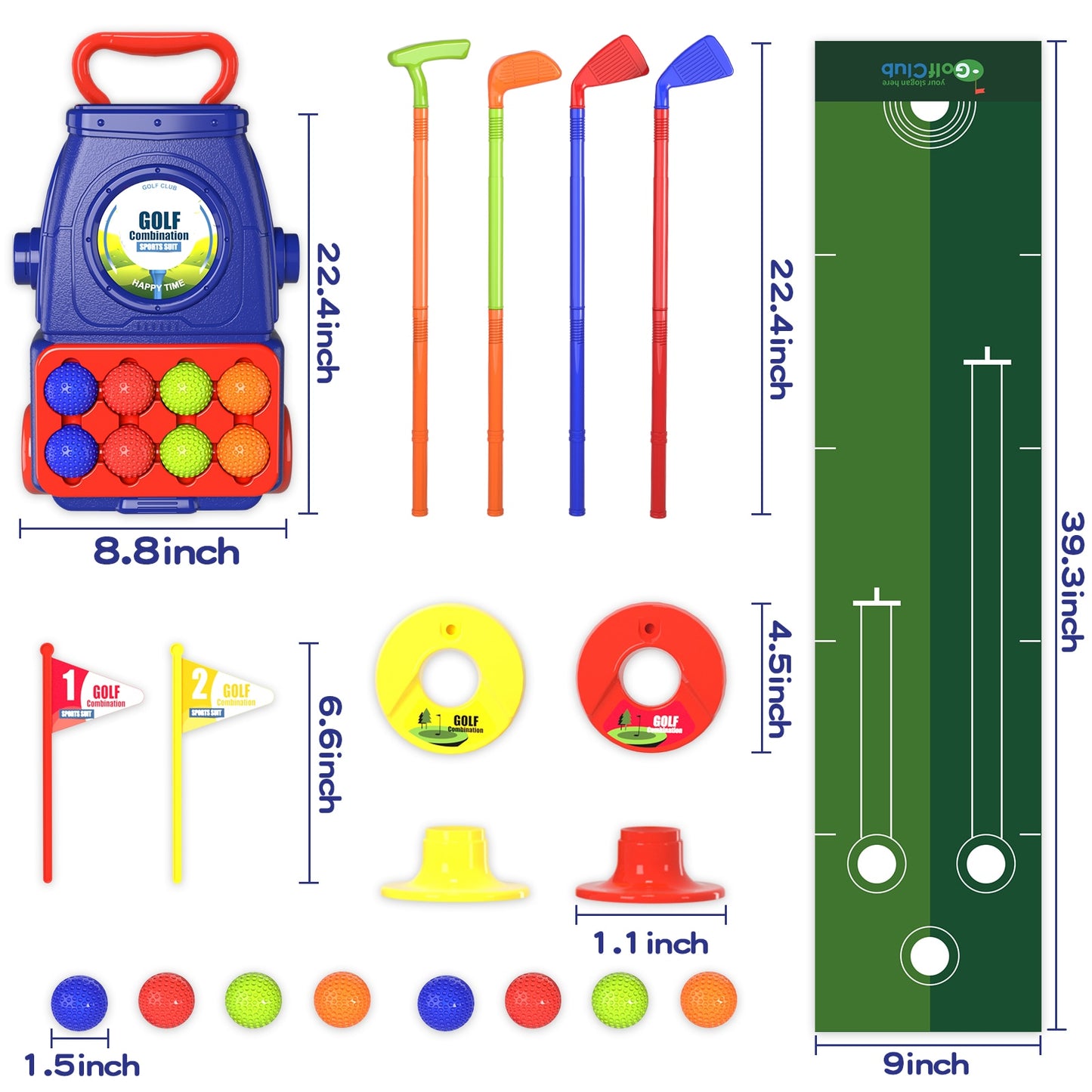 QDRAGON Kids Golf Club Set