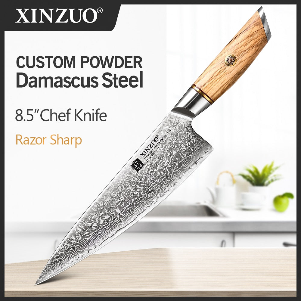 XINZUO 1-8pcs Kitchen Knife Set