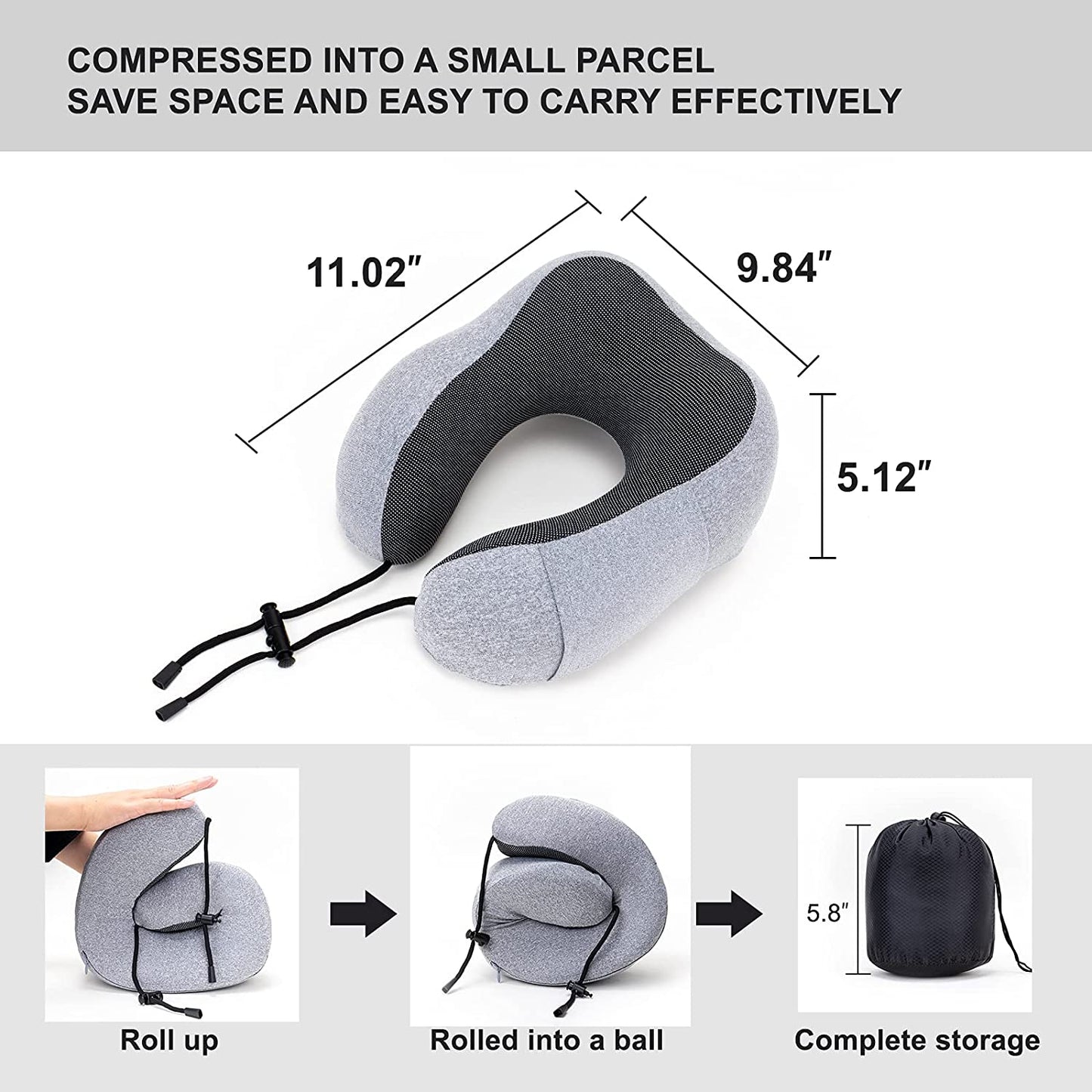 U-Shaped Memory Foam Neck Pillow