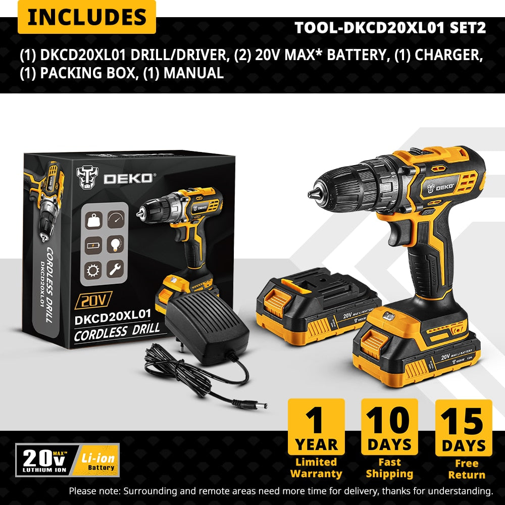 Powerful Cordless Drill Power Tools