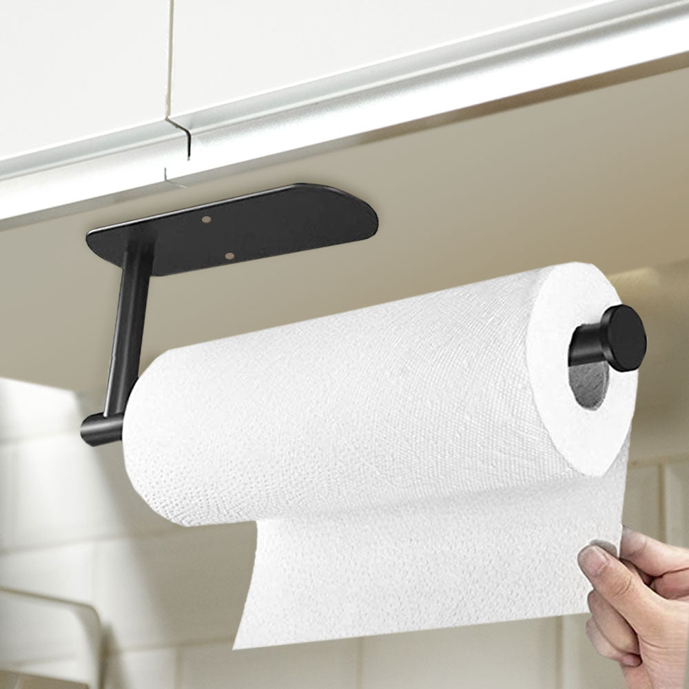 Punch-Free Stainless Steel Paper Towel Holder
