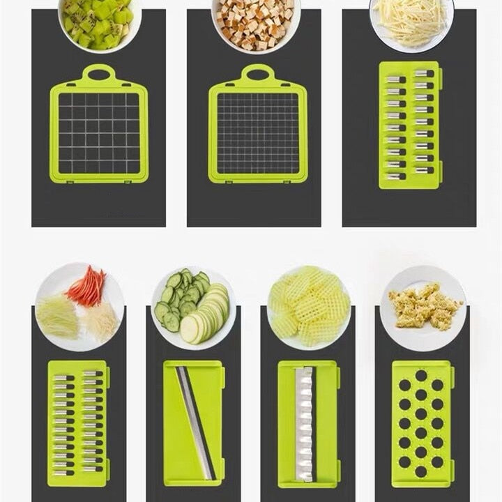 Multi-Functional Vegetable Cutter, Grater, Slicer, and Shredder