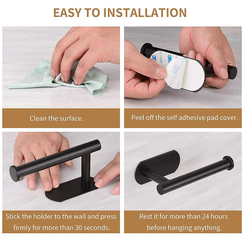 No-Drill Towel Bar